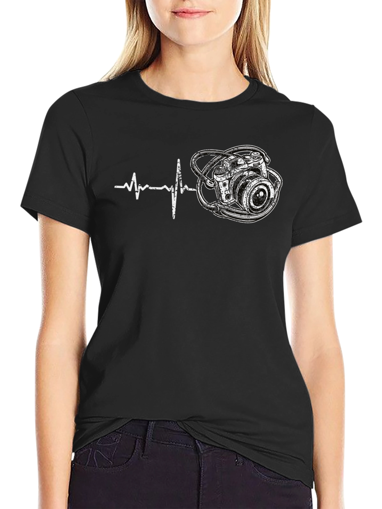 Camera Heartbeat Graphic Tee