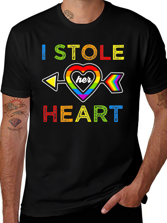 I Stole Her Heart Rainbow Pride T-Shirt