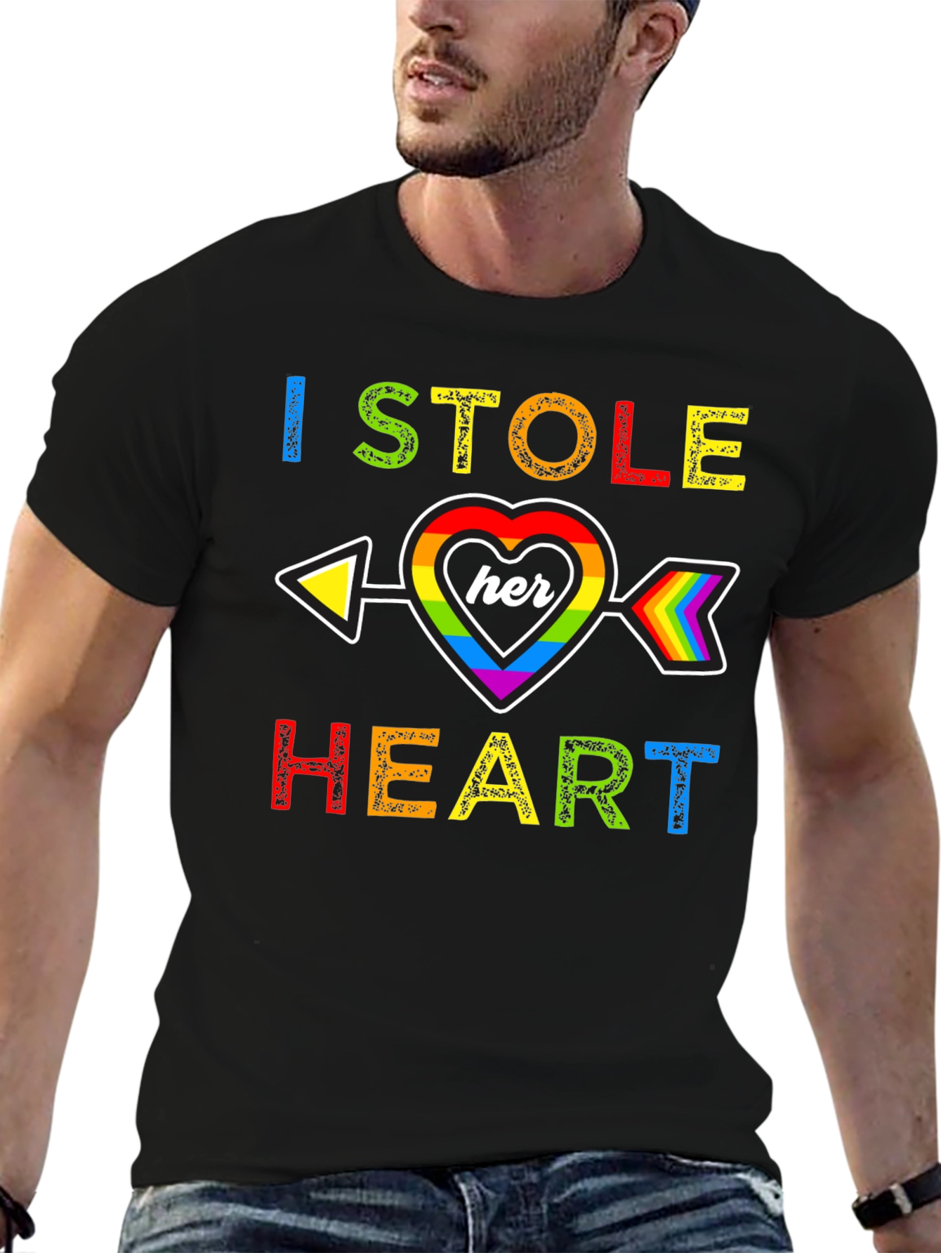 I Stole Her Heart Rainbow Pride T-Shirt