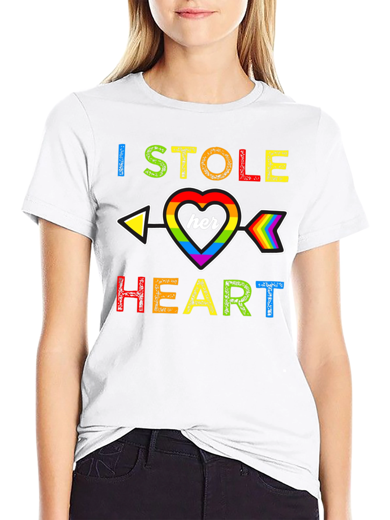 I Stole Her Heart Rainbow Pride T-Shirt