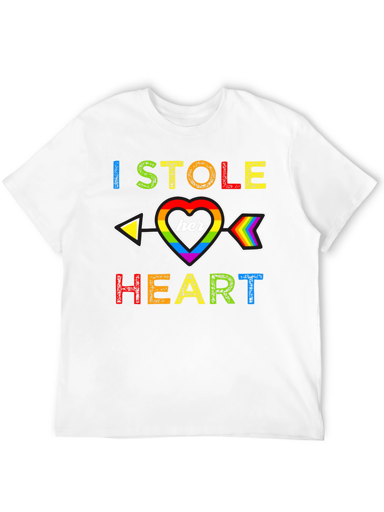 I Stole Her Heart Rainbow Pride T-Shirt