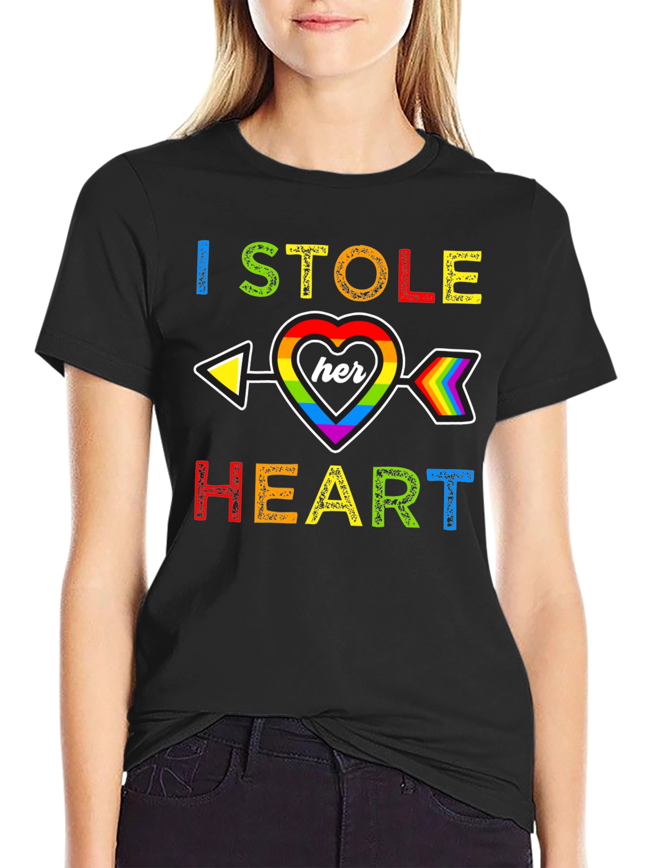 I Stole Her Heart Rainbow Pride T-Shirt
