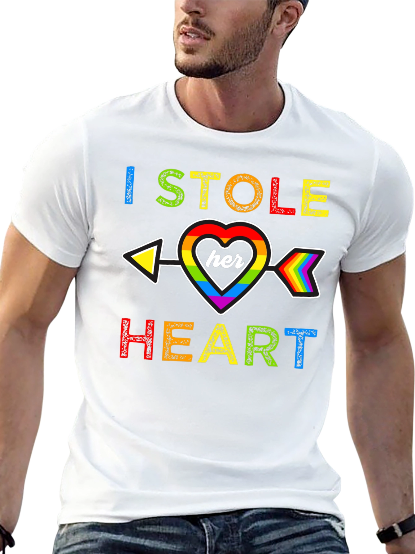 I Stole Her Heart Rainbow Pride T-Shirt
