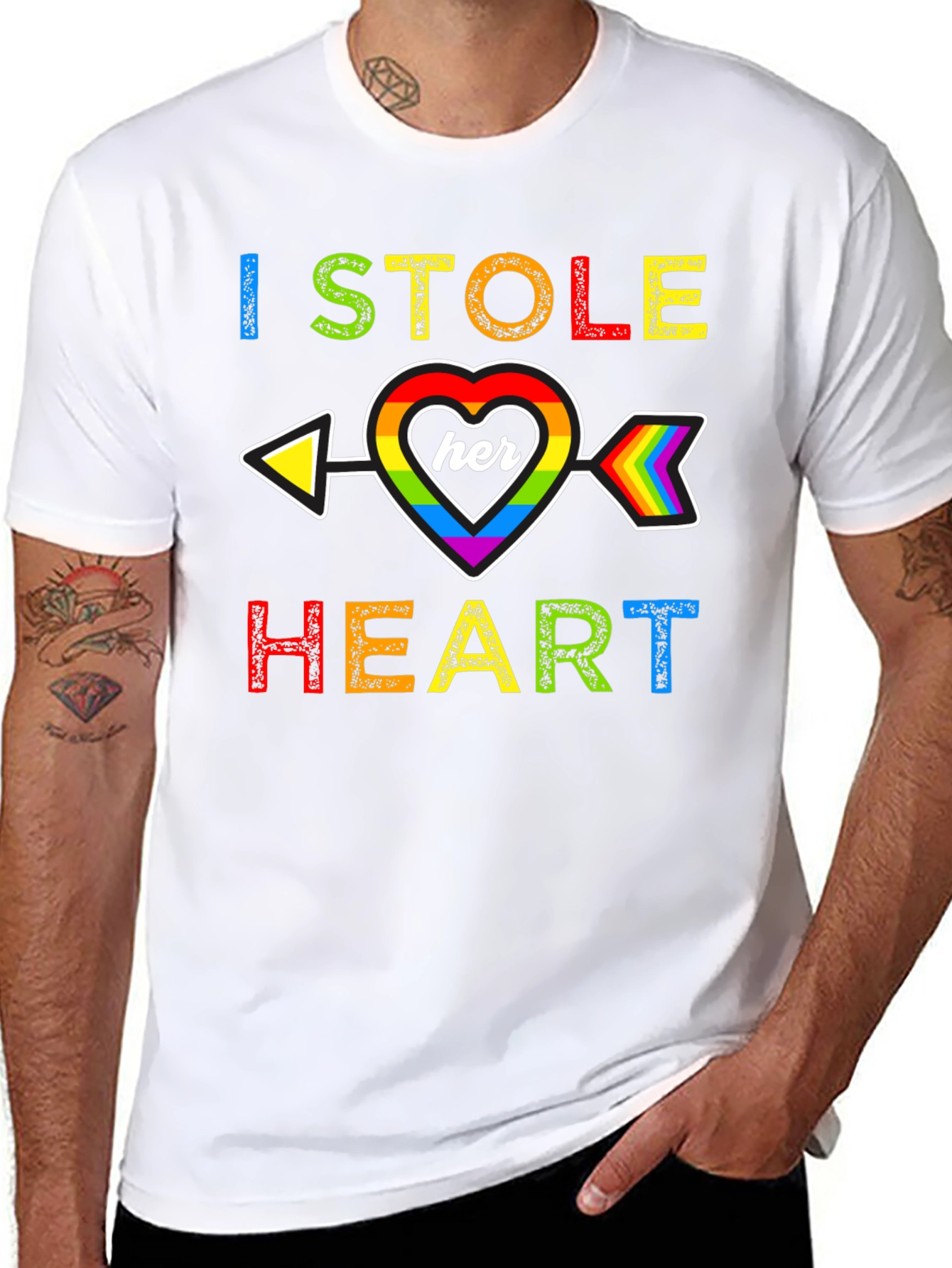 I Stole Her Heart Rainbow Pride T-Shirt