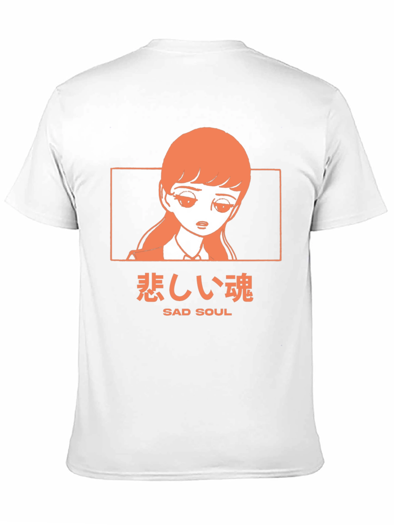Sad Soul Anime Graphic Tee - Black