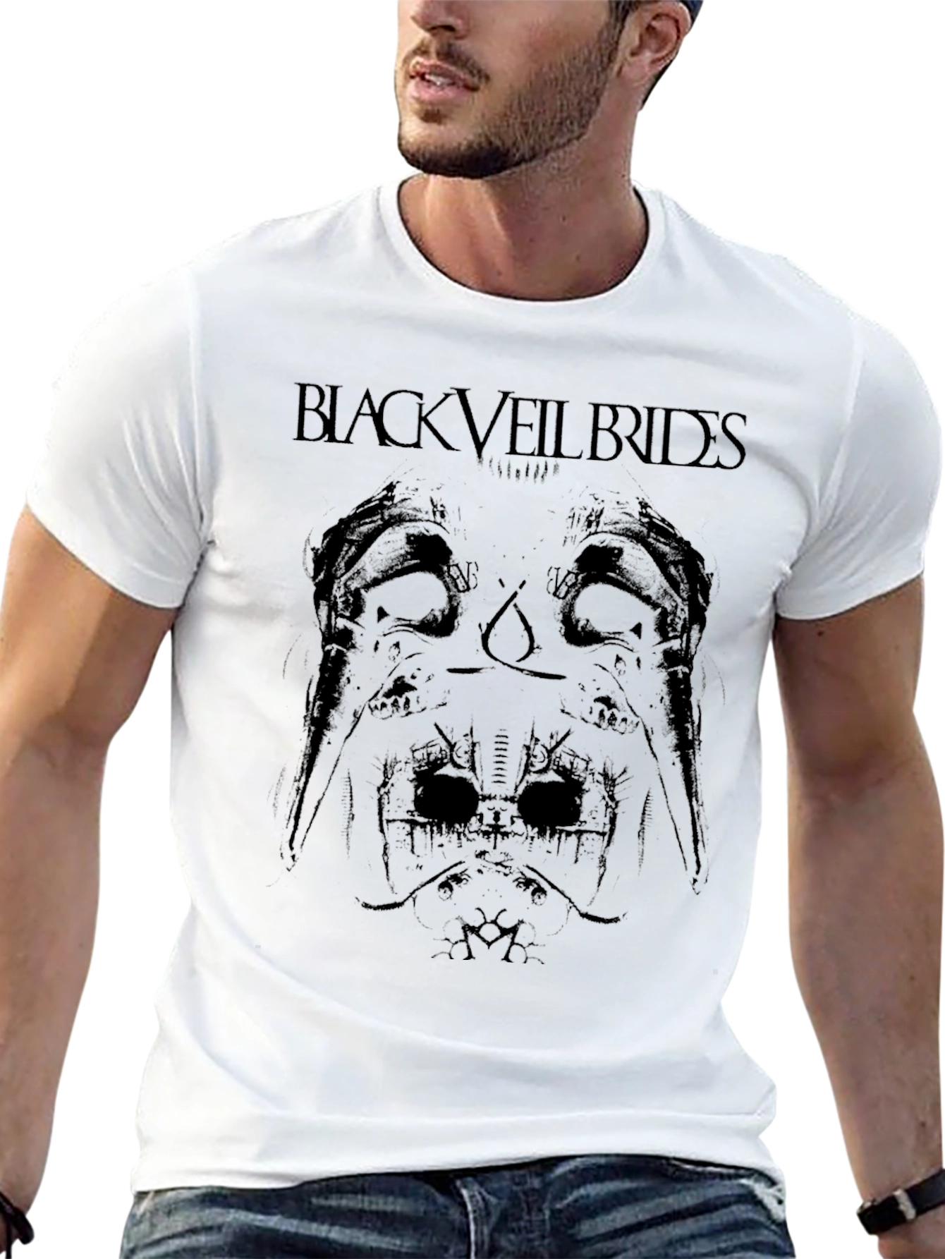 Black Veil Brides Graphic Print Black T-Shirt