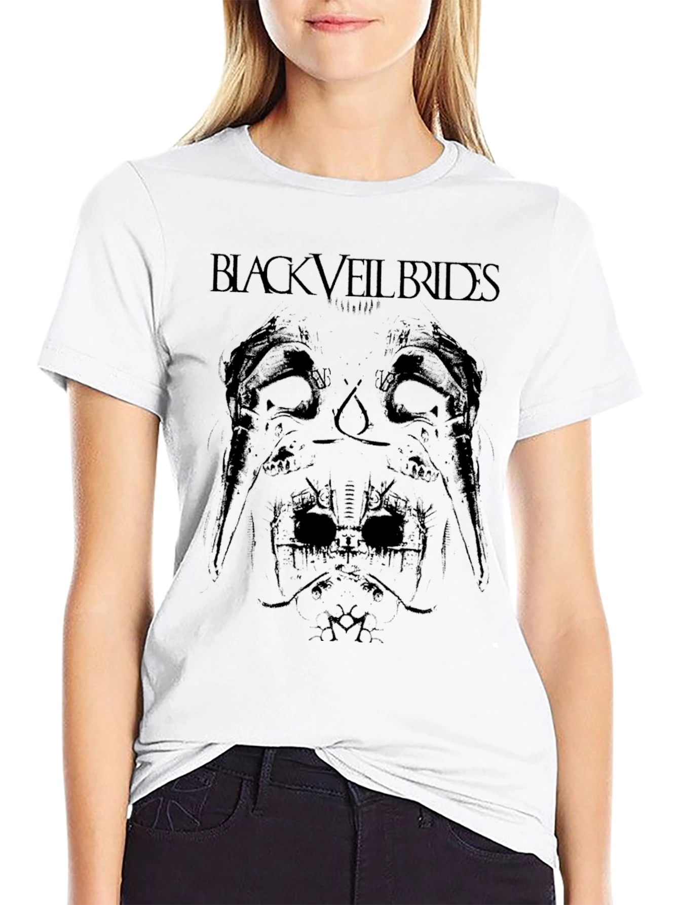 Black Veil Brides Graphic Print Black T-Shirt