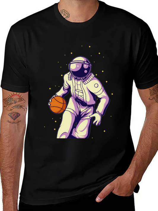 Astronaut Basketball Graphic Tee - Space Player