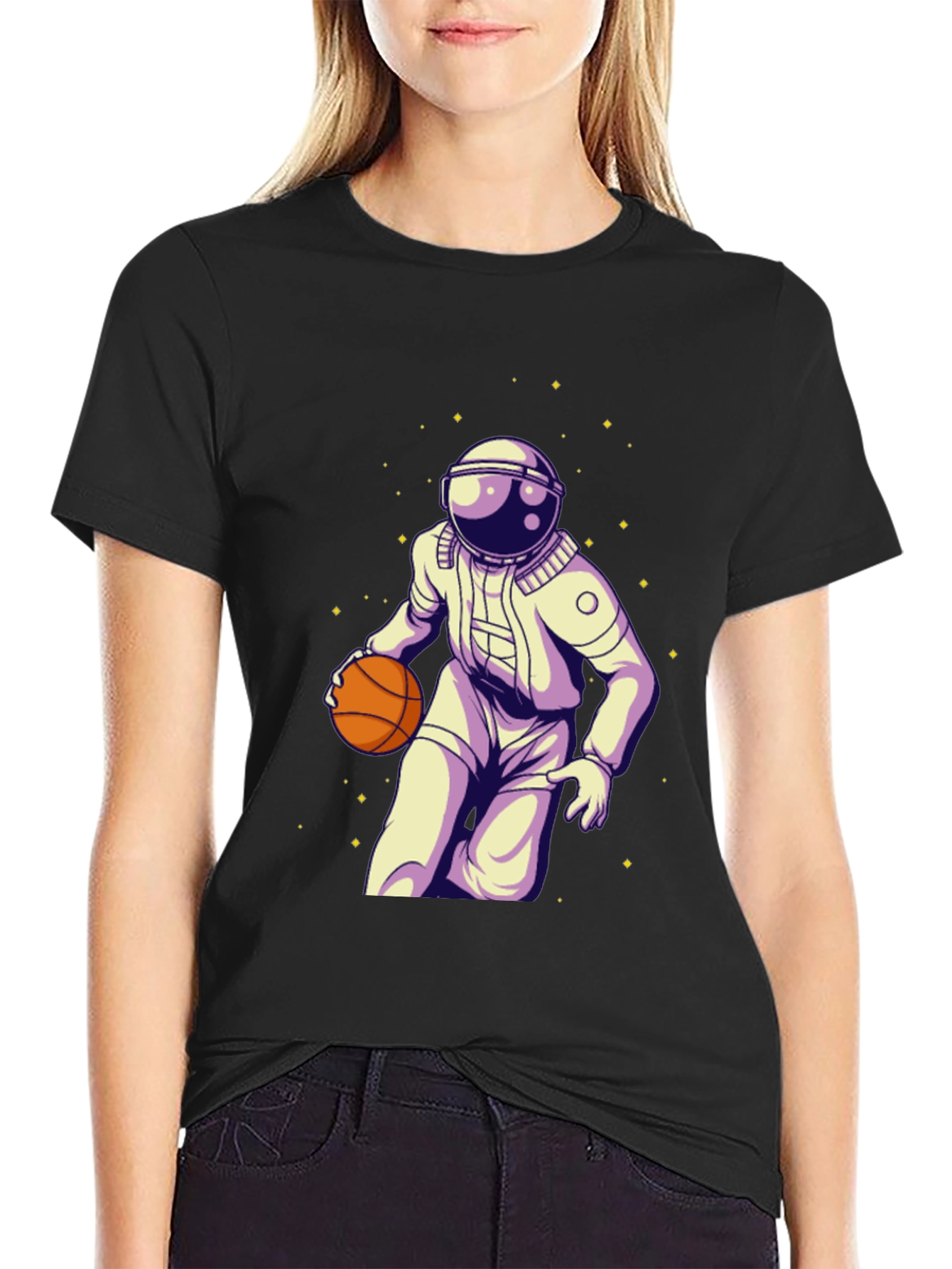 Astronaut Basketball Graphic Tee - Space Player
