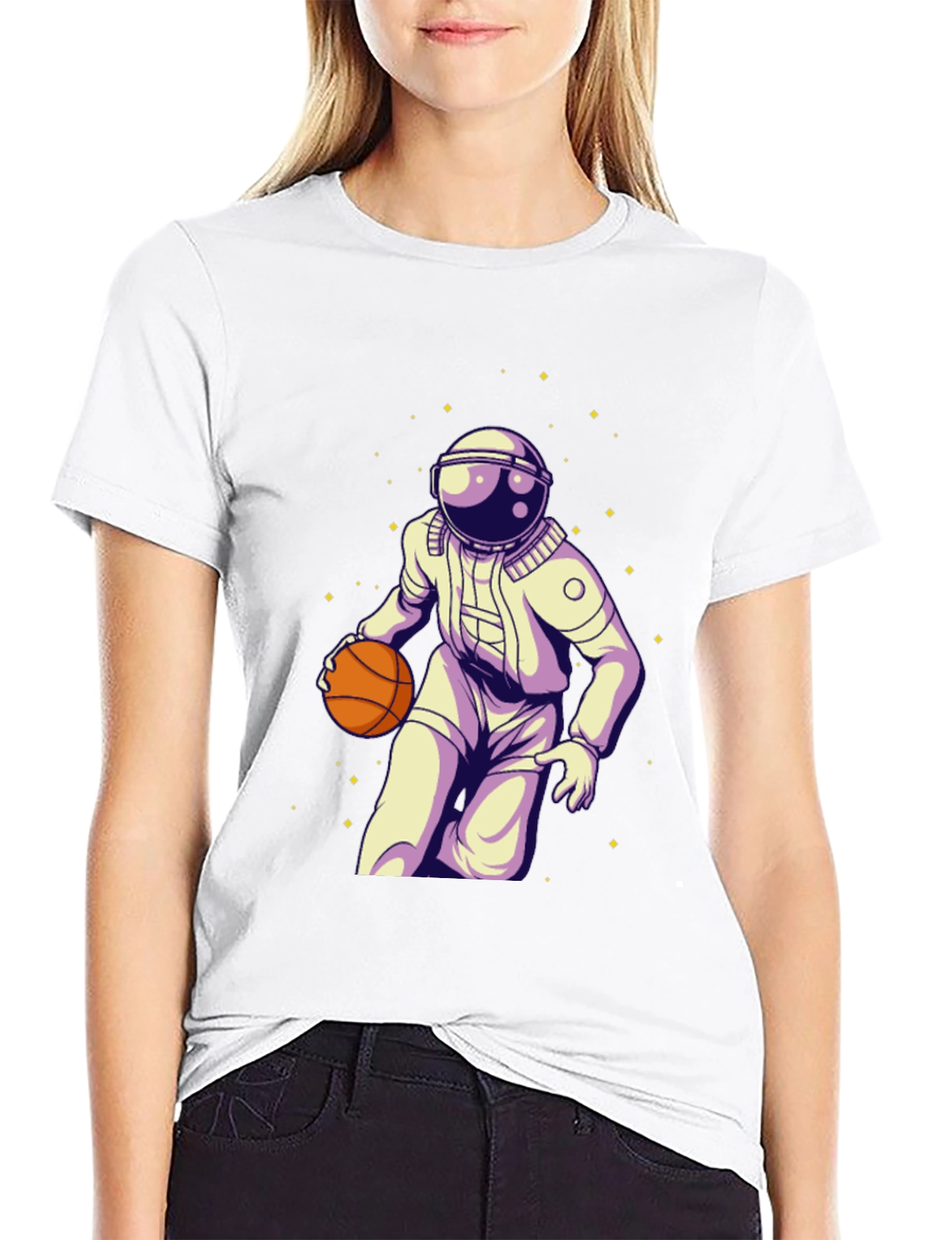 Astronaut Basketball Graphic Tee - Space Player