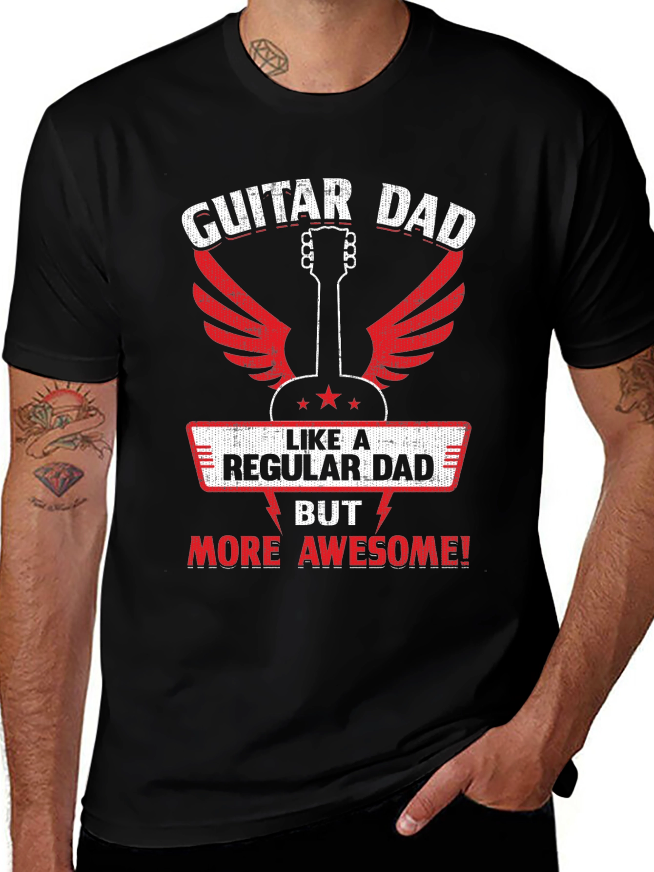 Guitar Dad Awesome Graphic T-Shirt