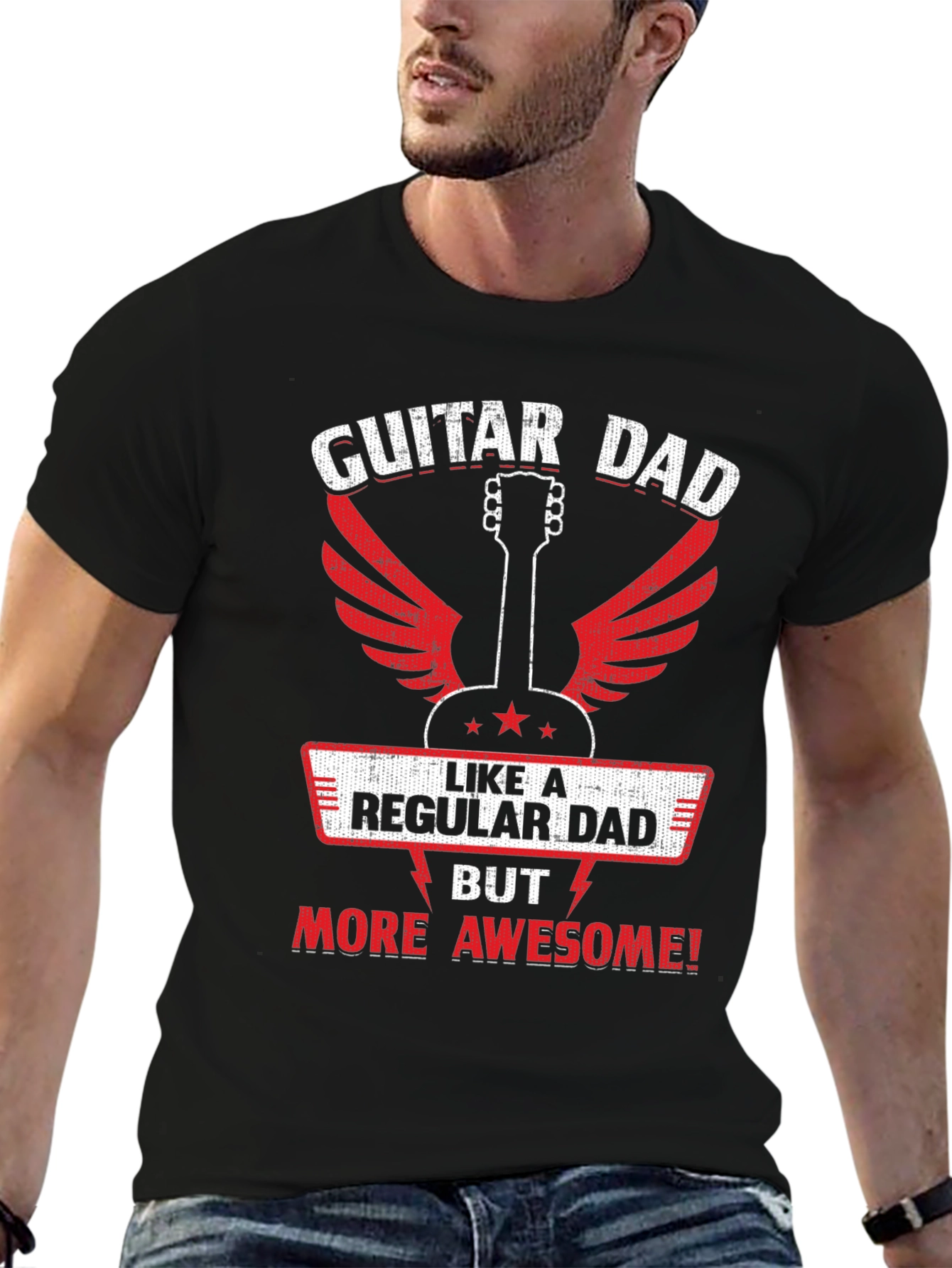 Guitar Dad Awesome Graphic T-Shirt