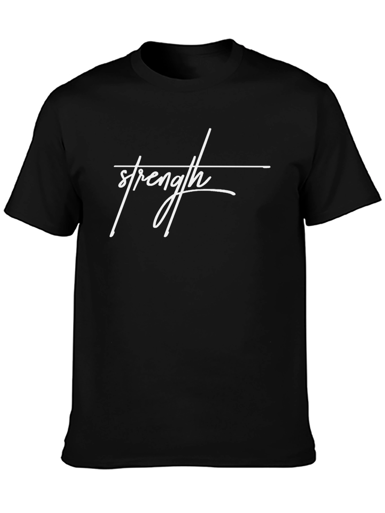 Strength Graphic Black T-Shirt