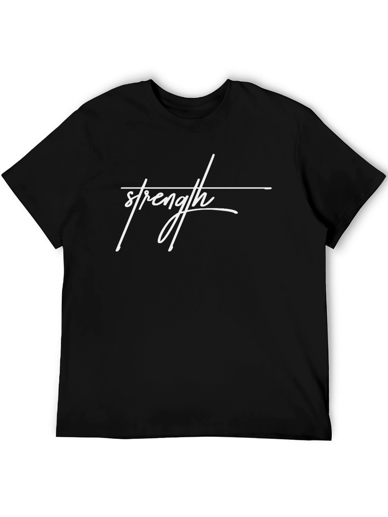 Strength Graphic Black T-Shirt