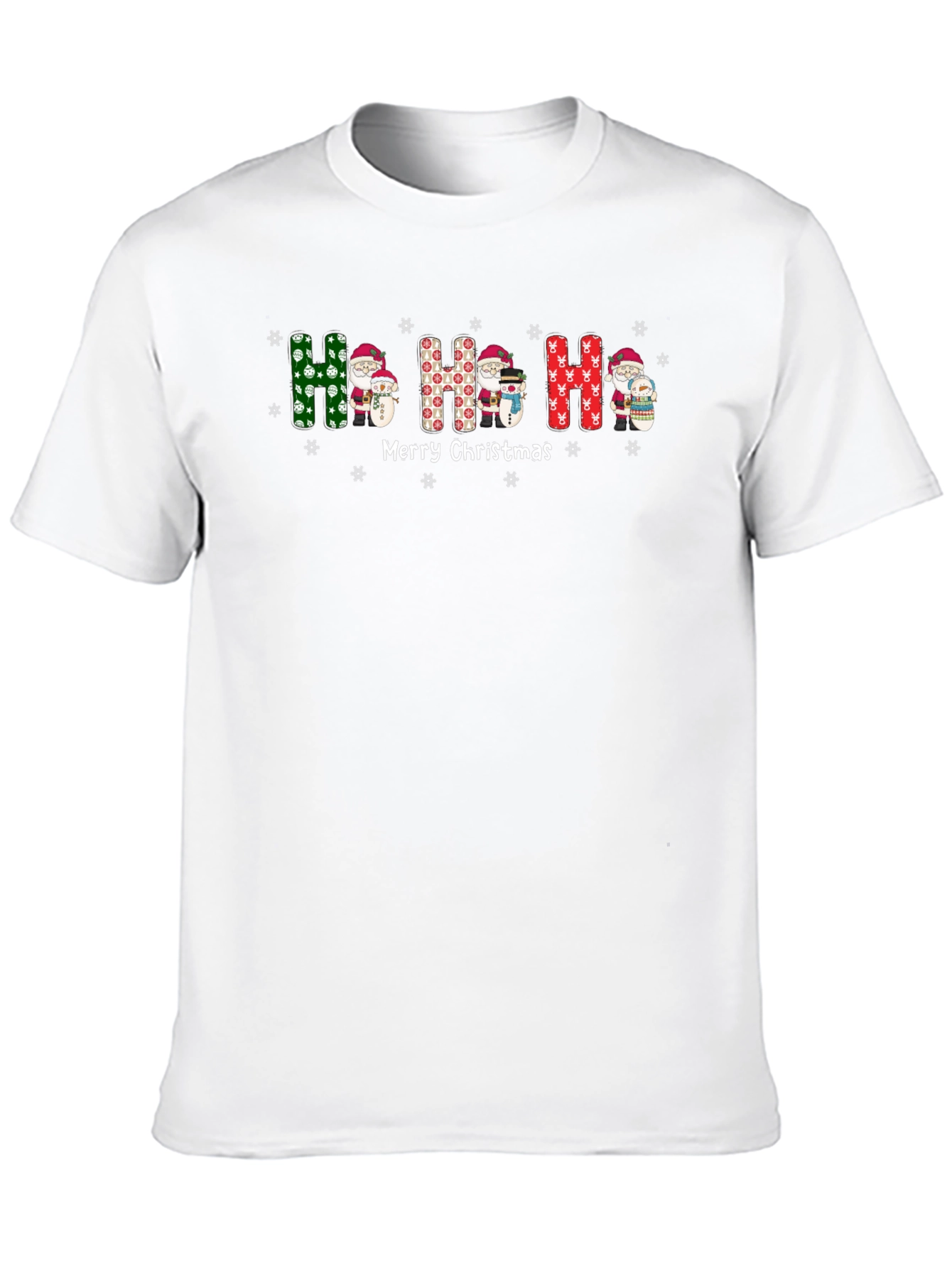 Festive Ho Ho Ho Christmas Graphic Tee