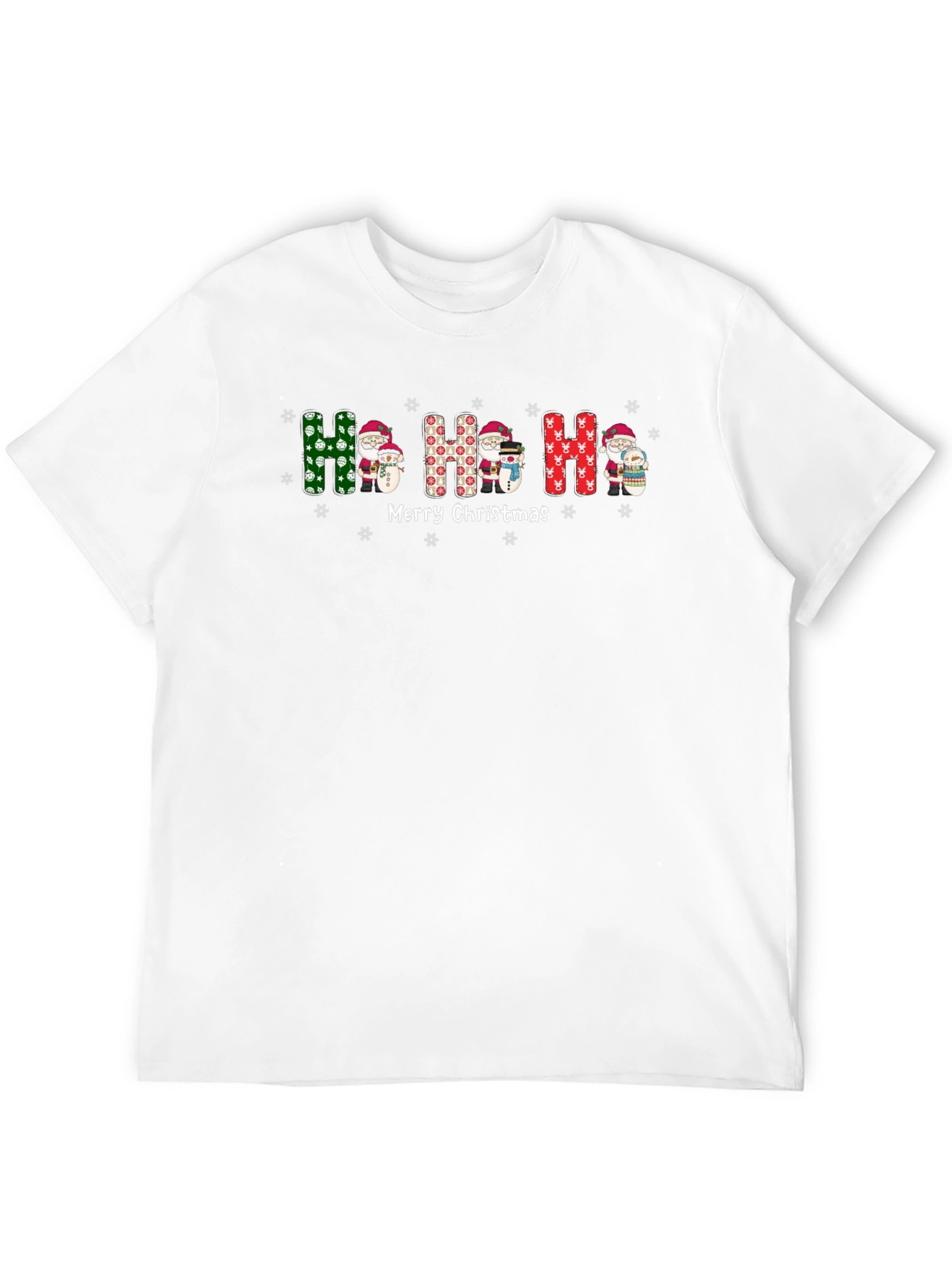 Festive Ho Ho Ho Christmas Graphic Tee