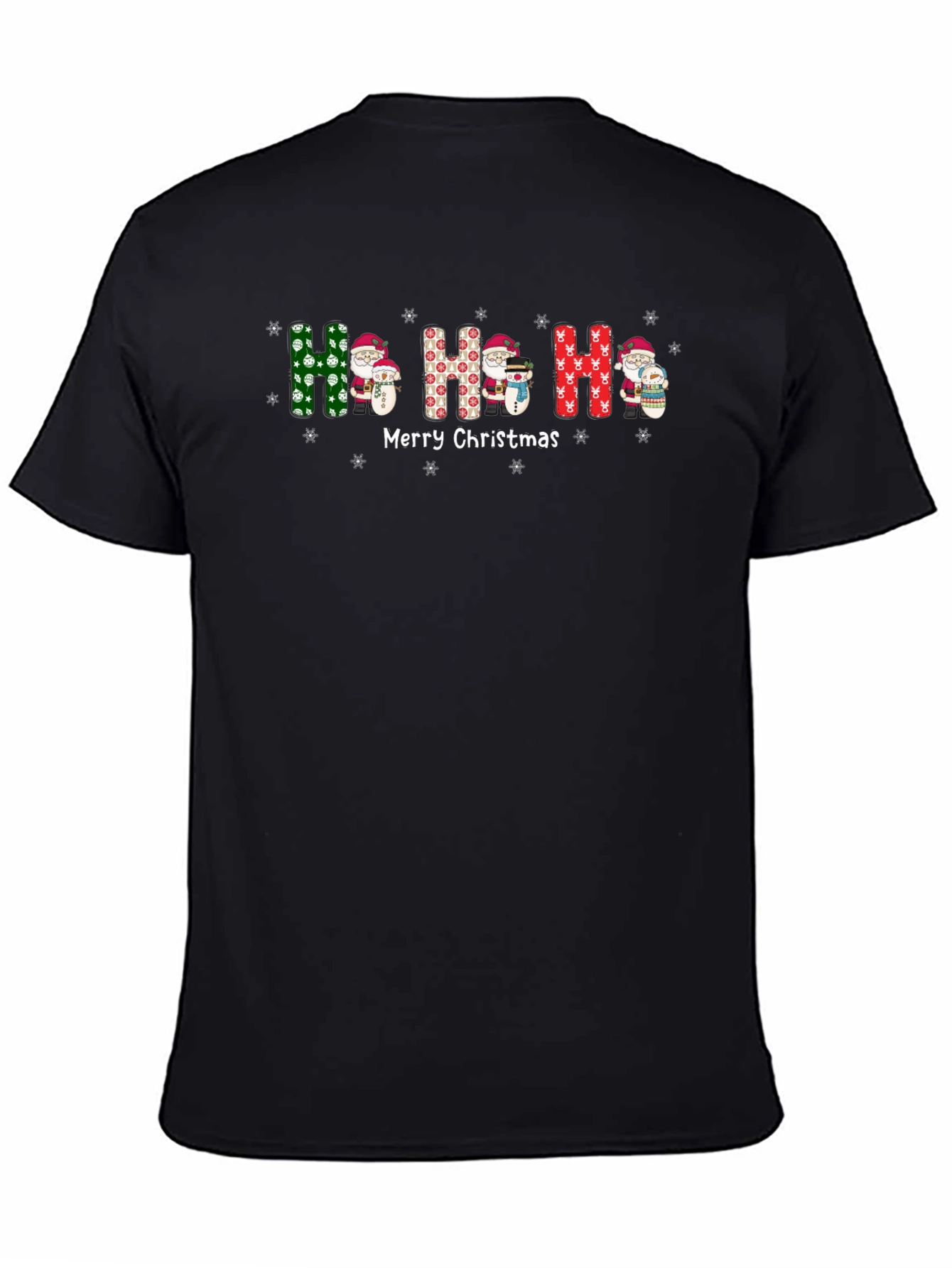 Festive Ho Ho Ho Christmas Graphic Tee
