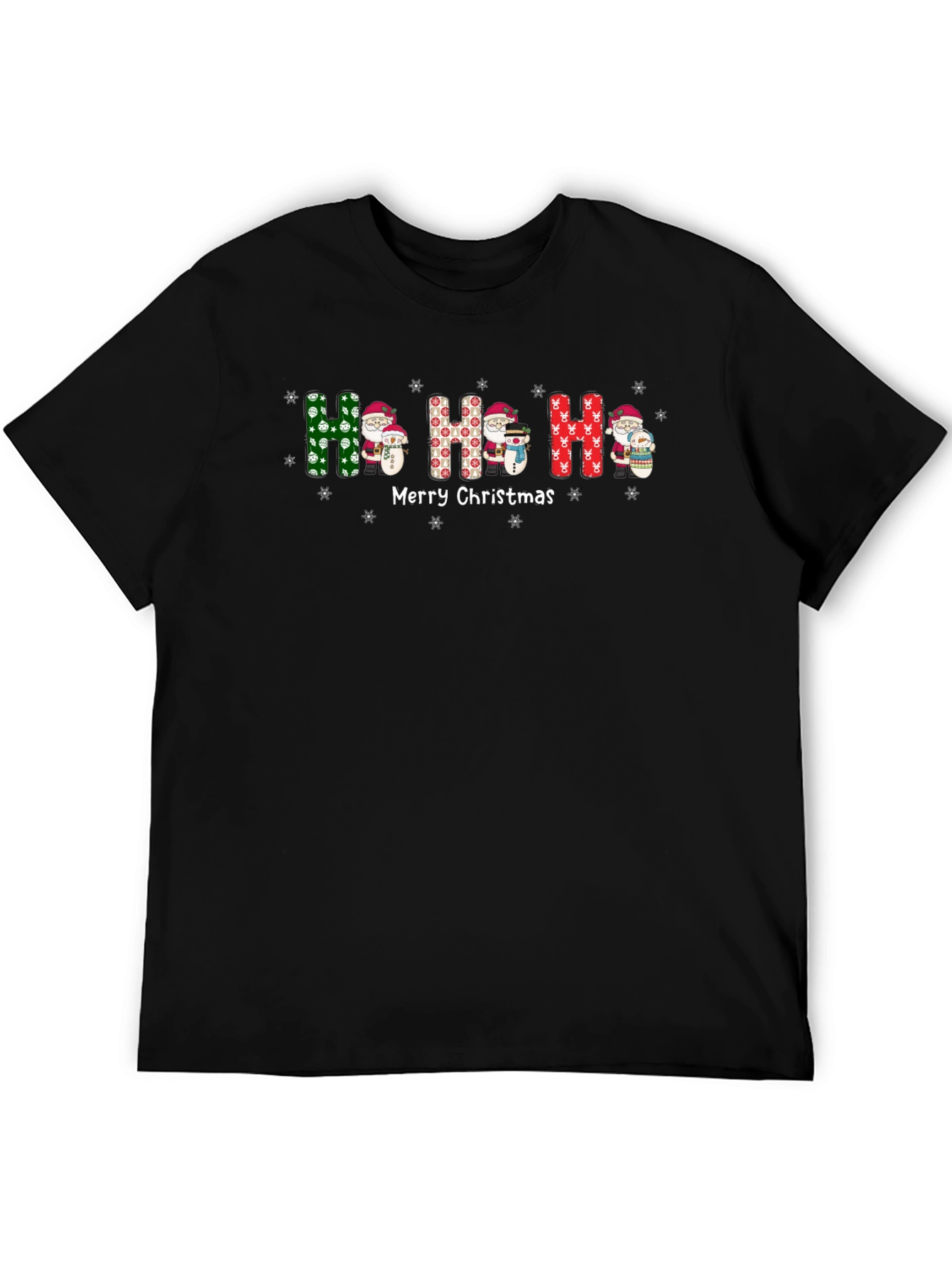 Festive Ho Ho Ho Christmas Graphic Tee