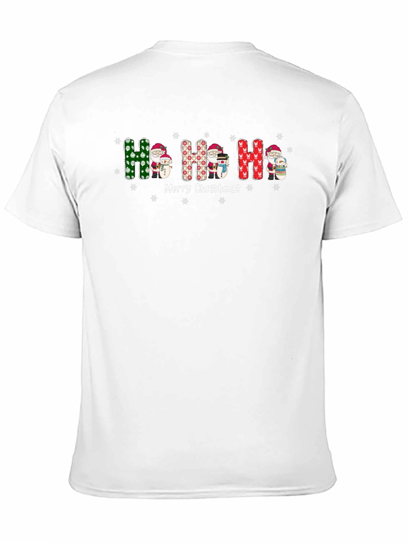 Festive Ho Ho Ho Christmas Graphic Tee