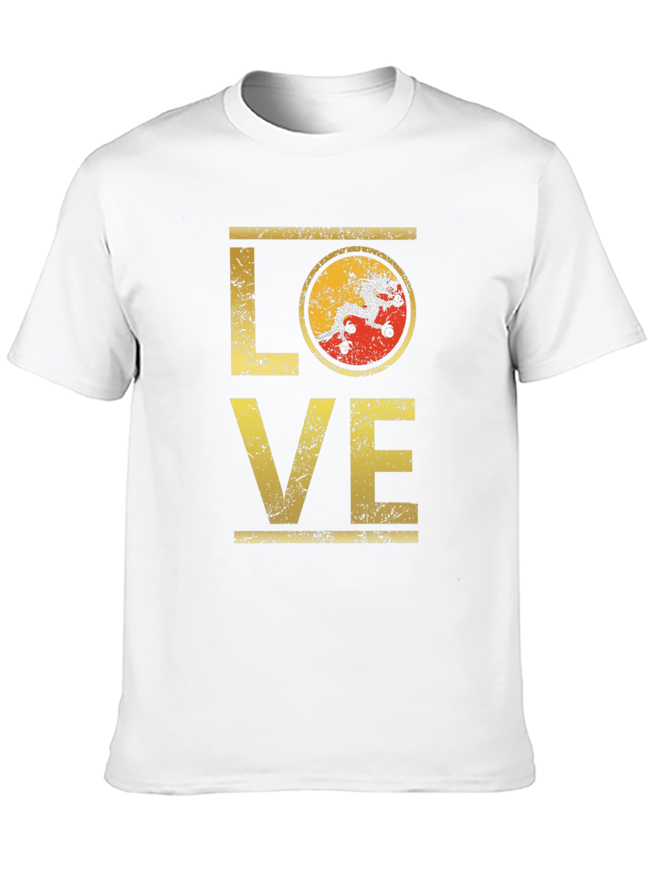 Bhutan LOVE T-Shirt | Distressed Design