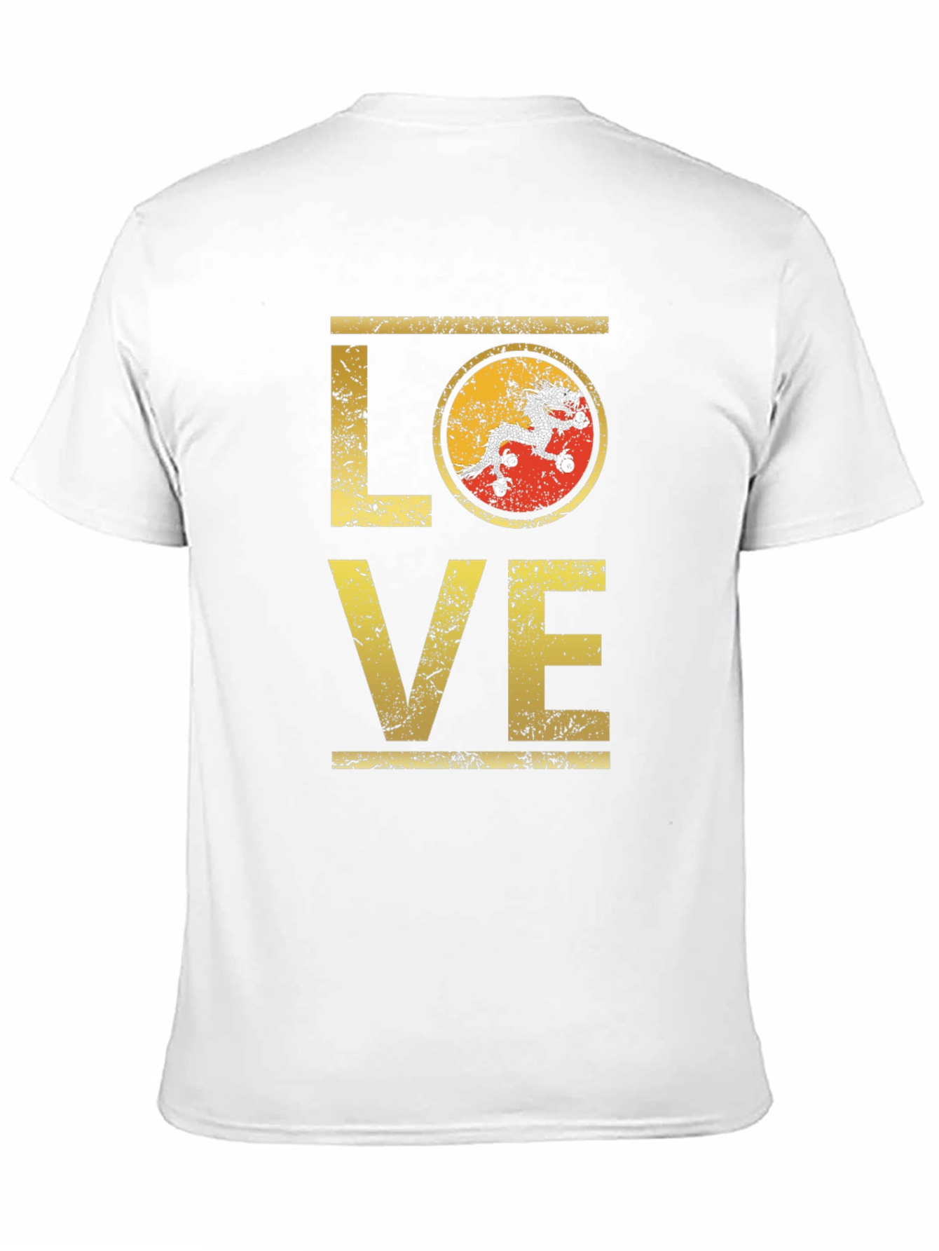 Bhutan LOVE T-Shirt | Distressed Design