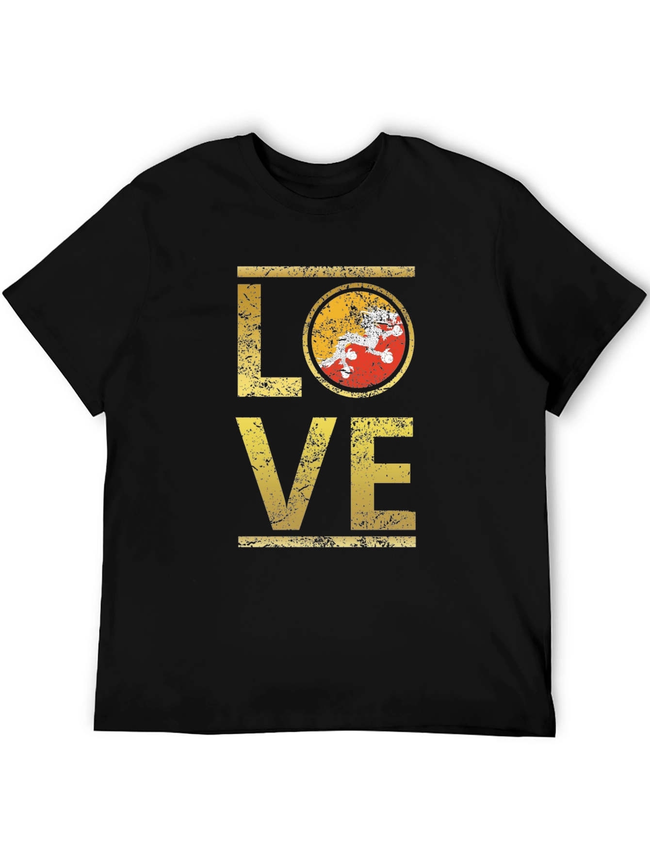 Bhutan LOVE T-Shirt | Distressed Design