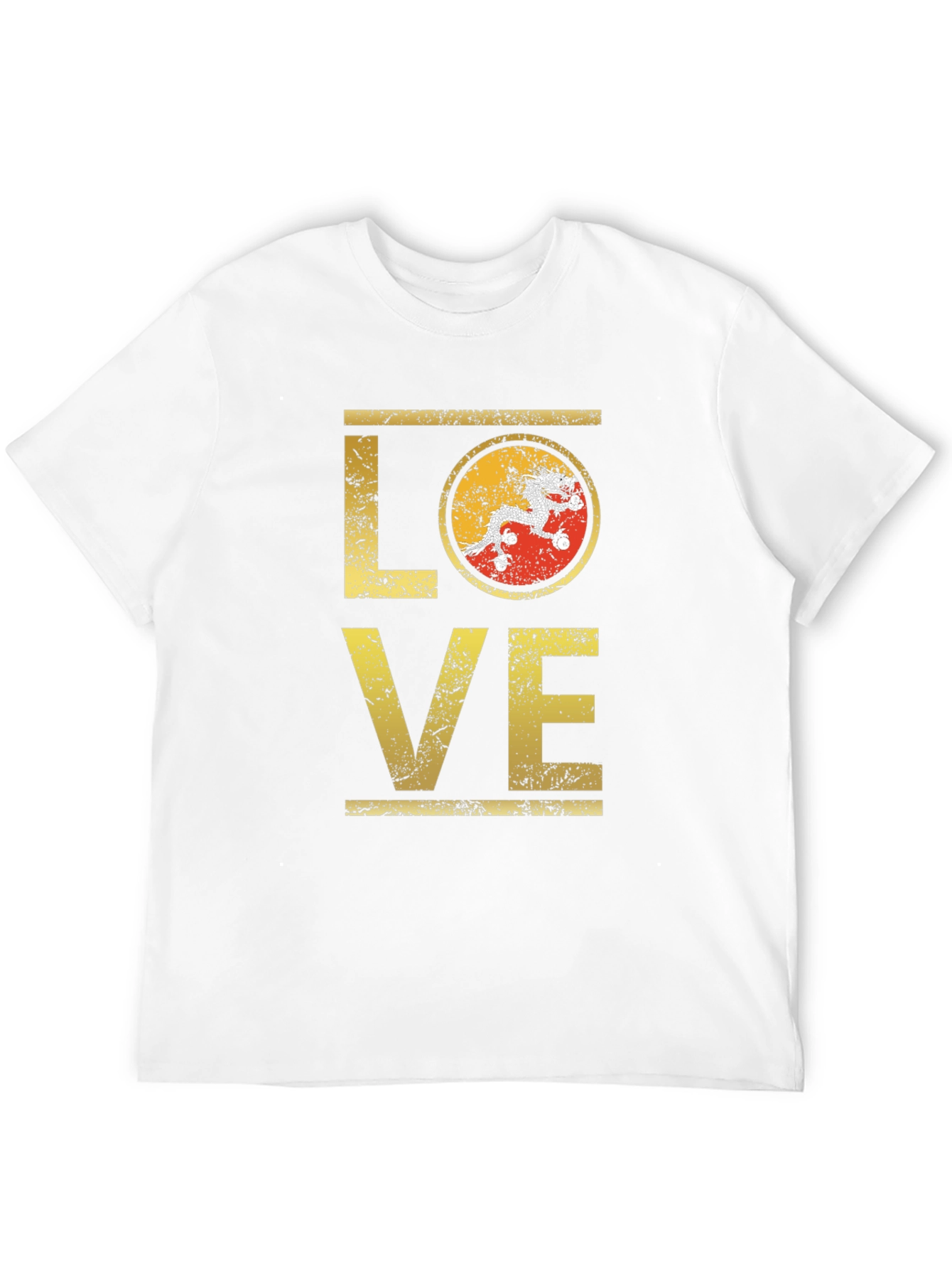 Bhutan LOVE T-Shirt | Distressed Design
