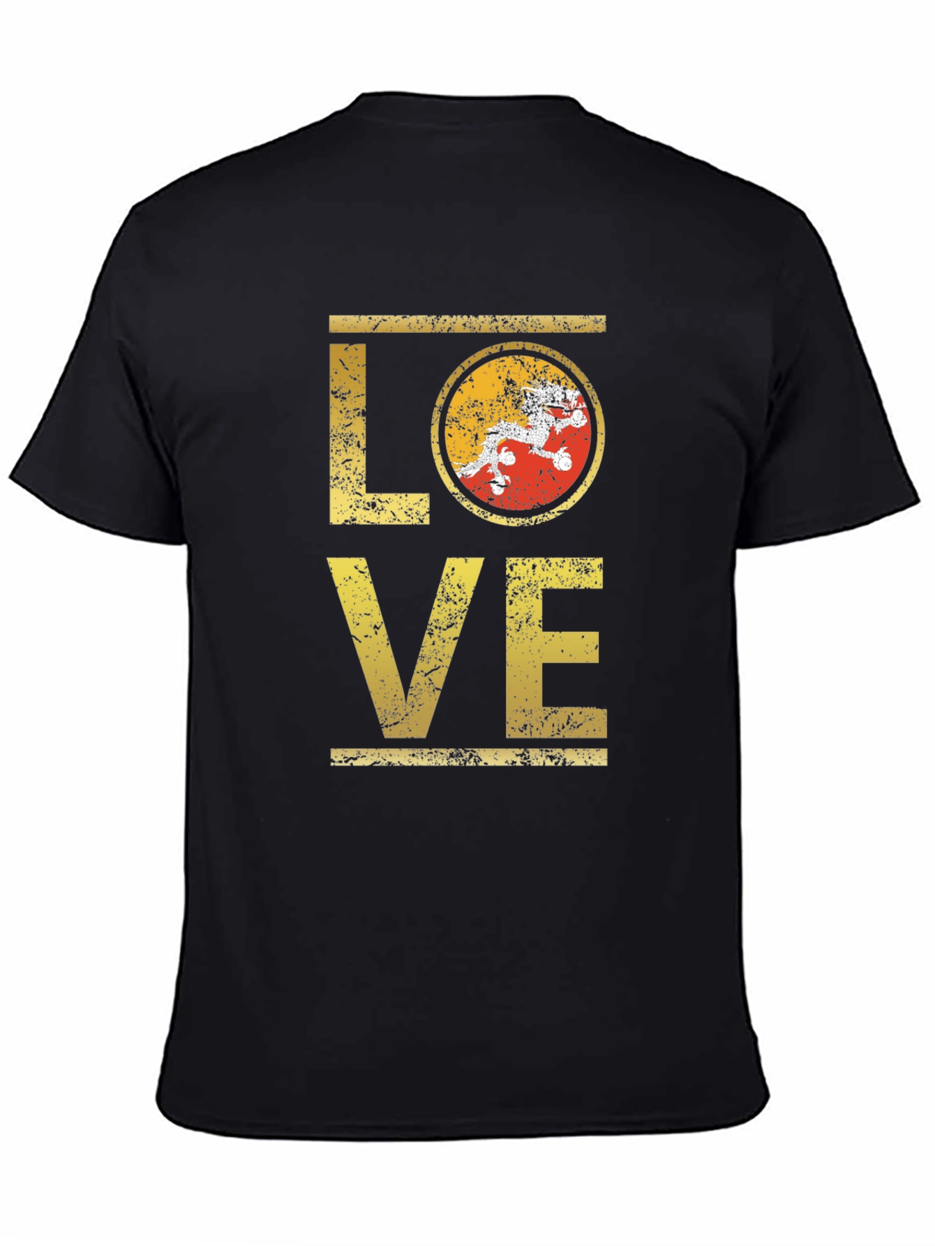 Bhutan LOVE T-Shirt | Distressed Design