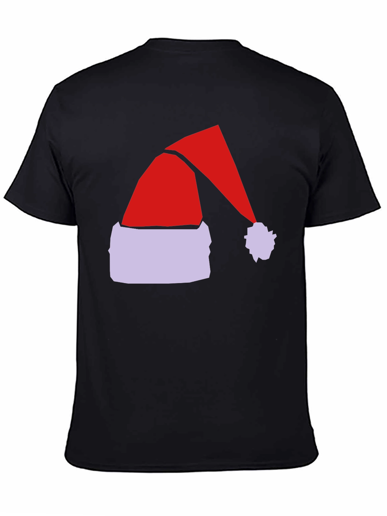 Festive Santa Hat Graphic Tee - Holiday Spirit!