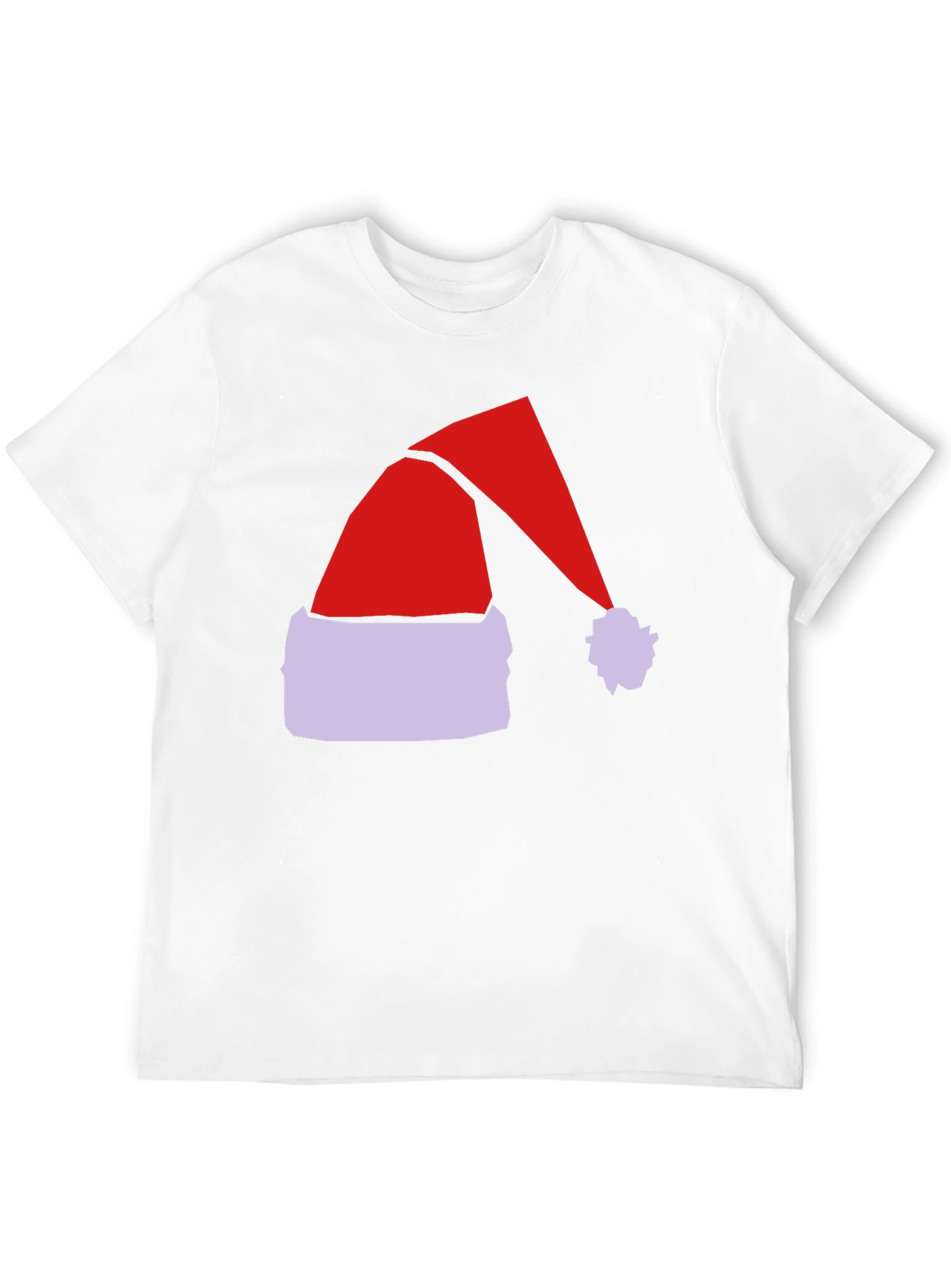 Festive Santa Hat Graphic Tee - Holiday Spirit!