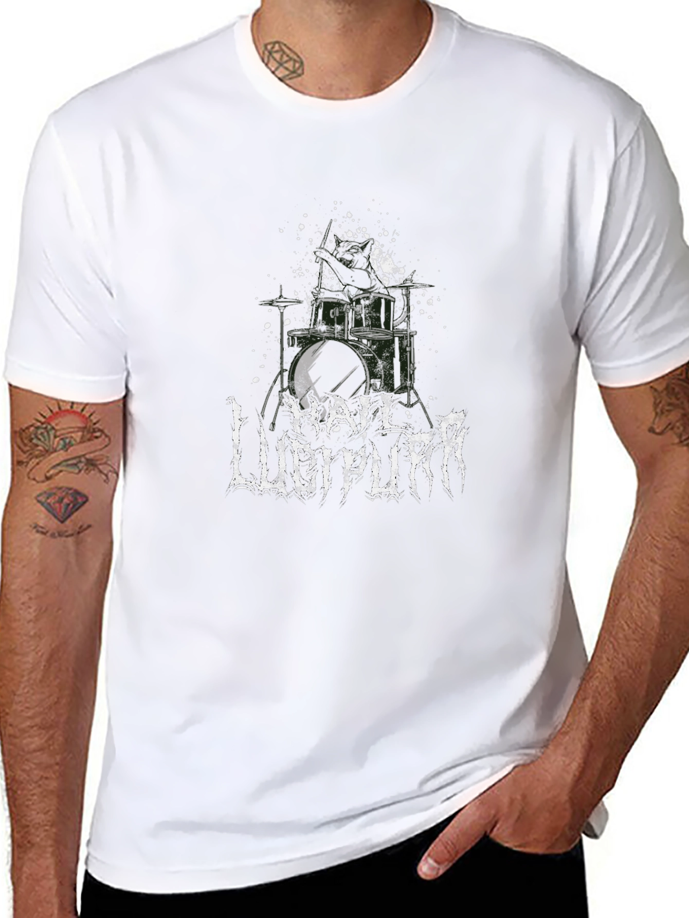 Hail Lucipurr Black T-Shirt