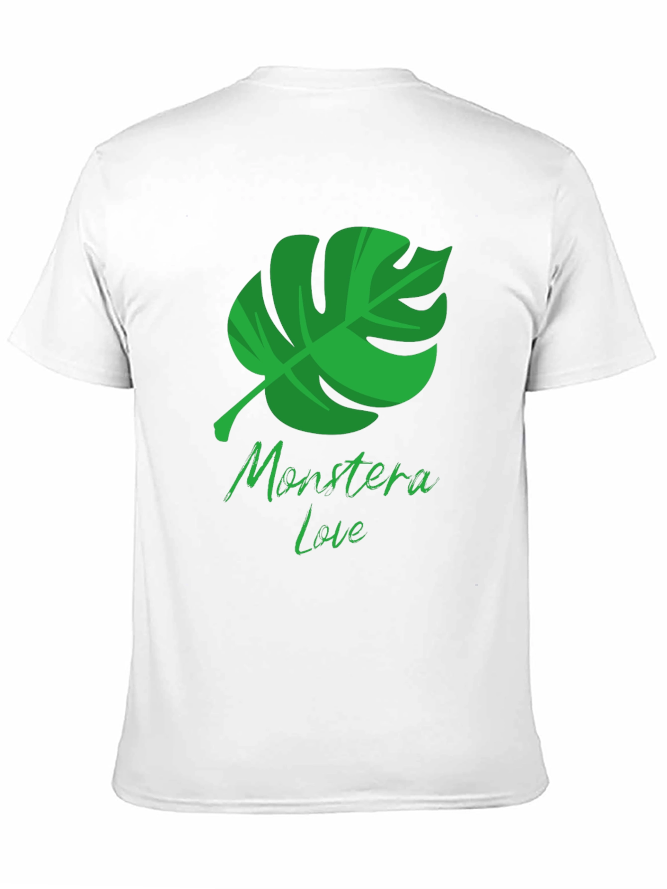 Monstera Love Black T-Shirt - Tropical Plant Design