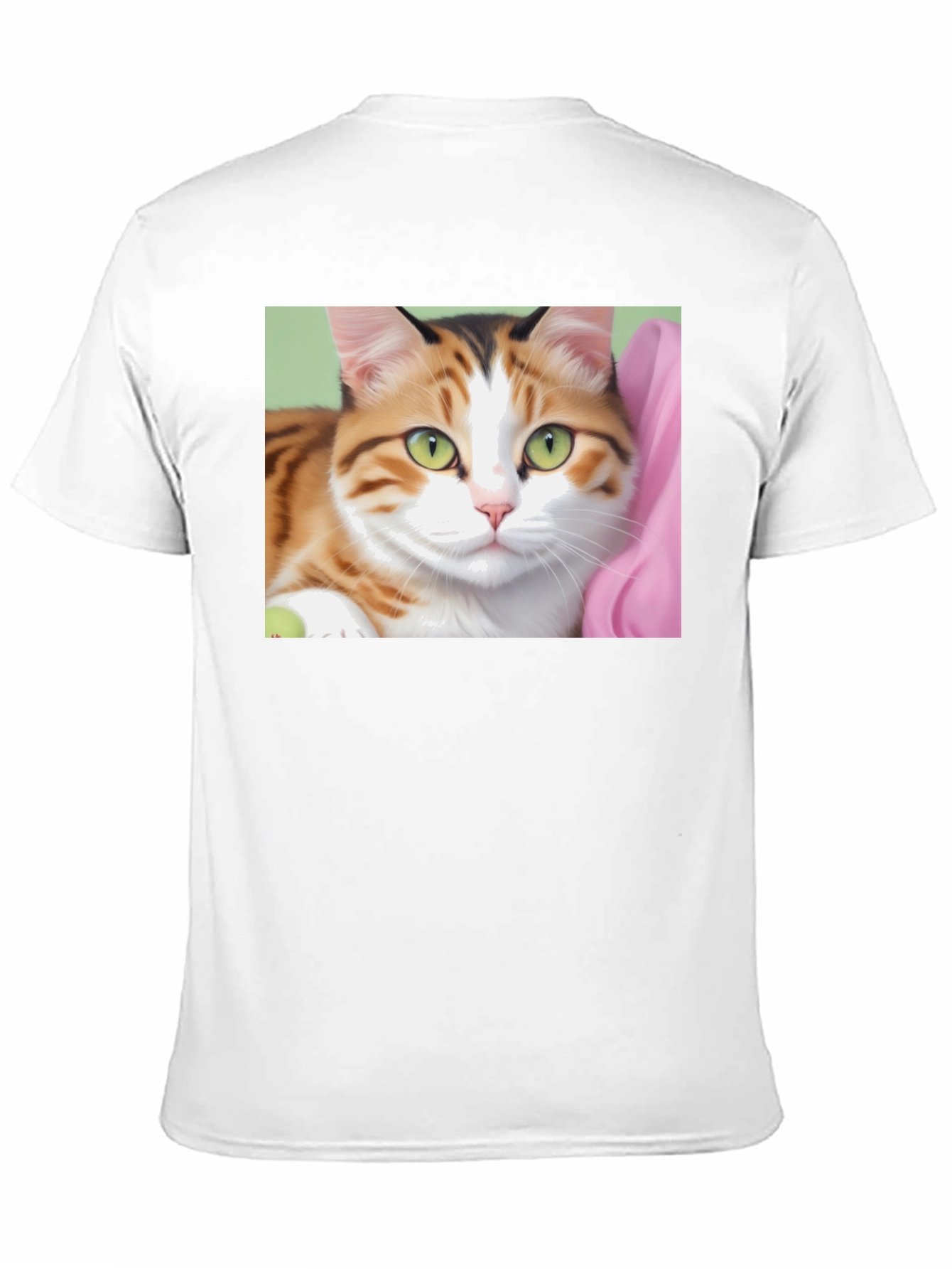 Cat Graphic Print Black T-Shirt