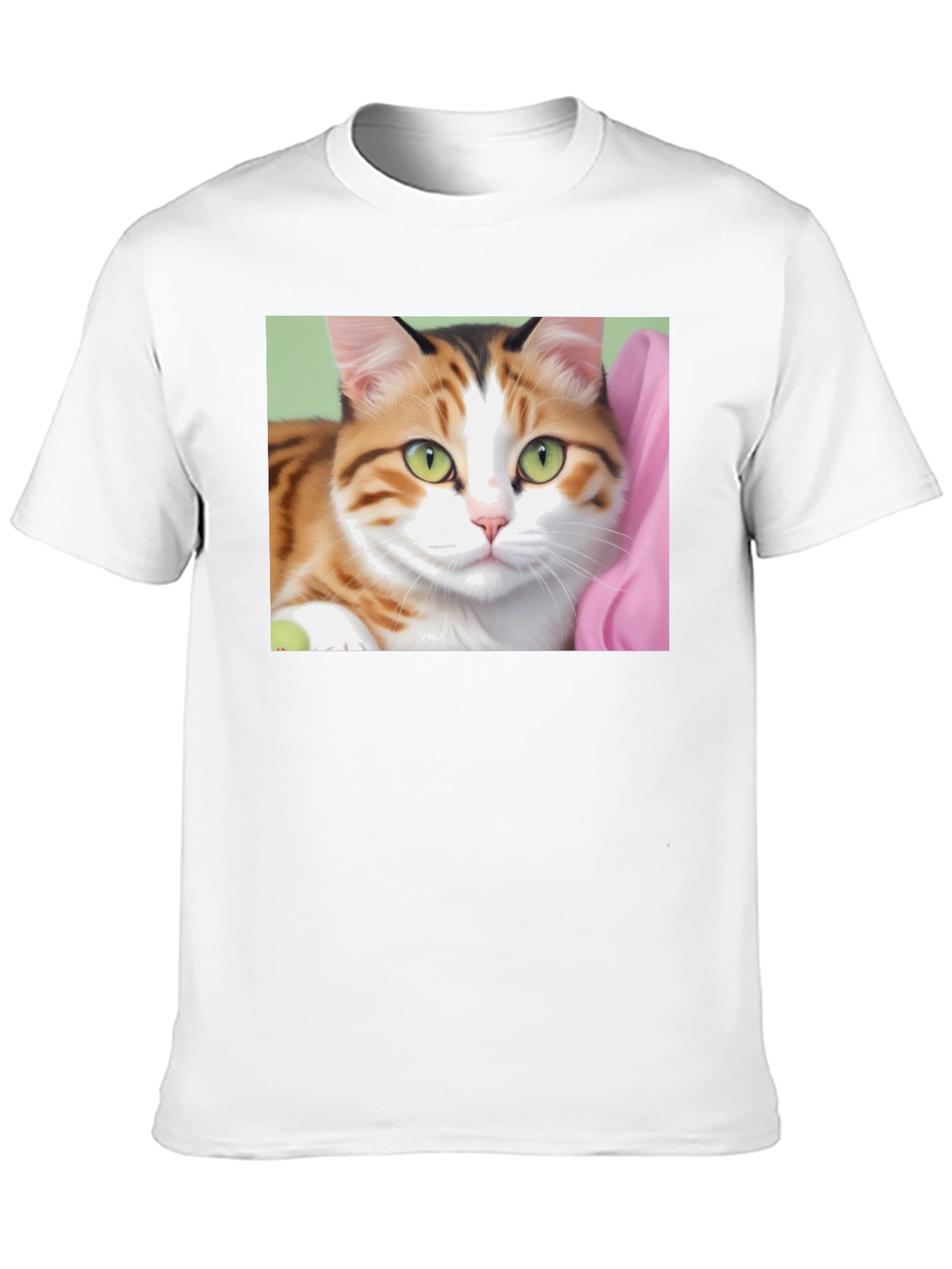 Cat Graphic Print Black T-Shirt