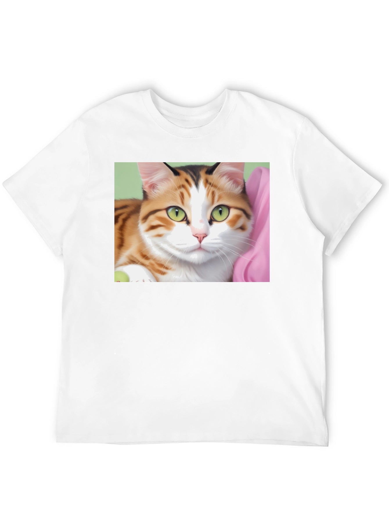 Cat Graphic Print Black T-Shirt