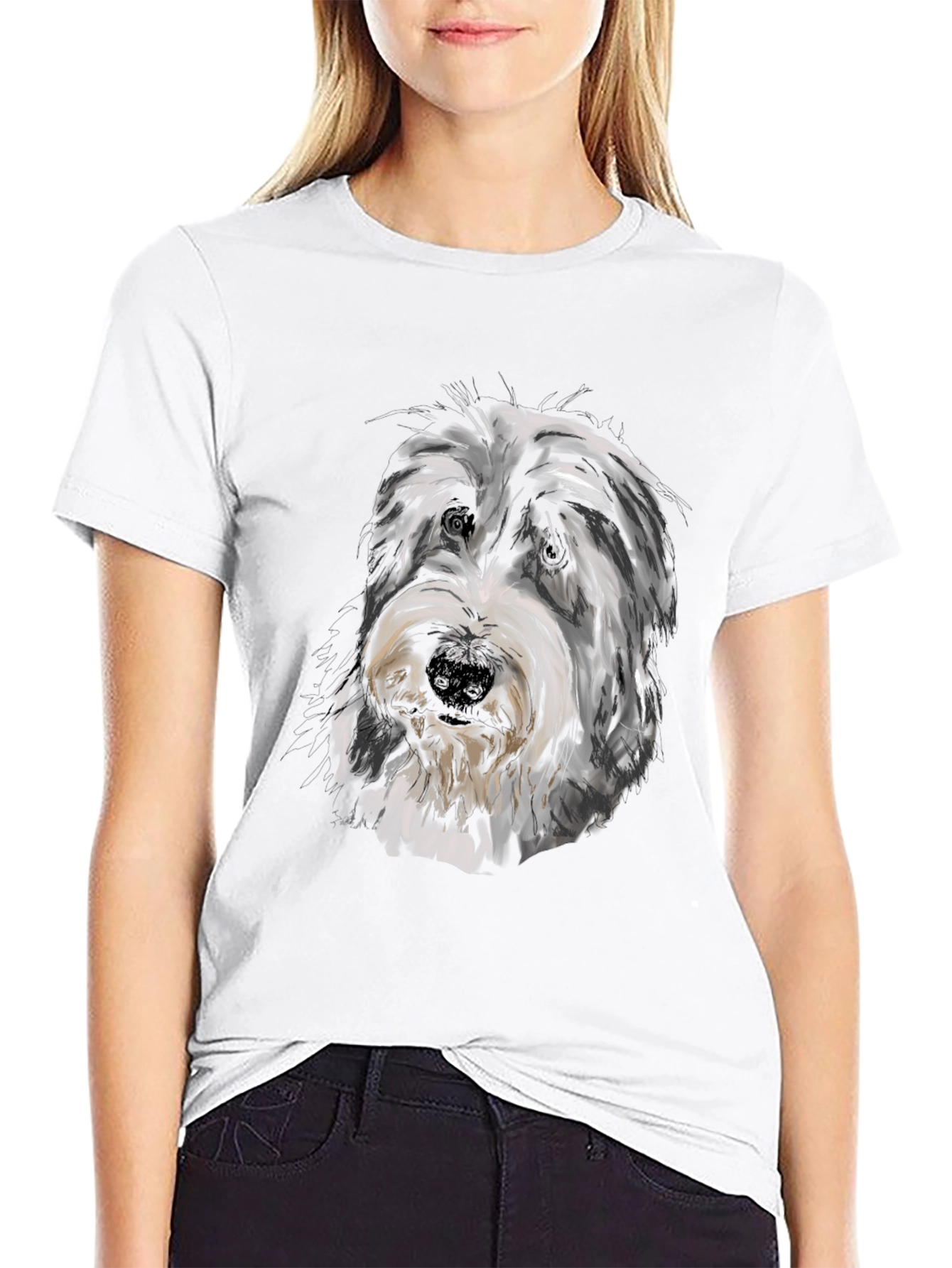 Dog Breed Portrait Graphic T-Shirt - Unisex