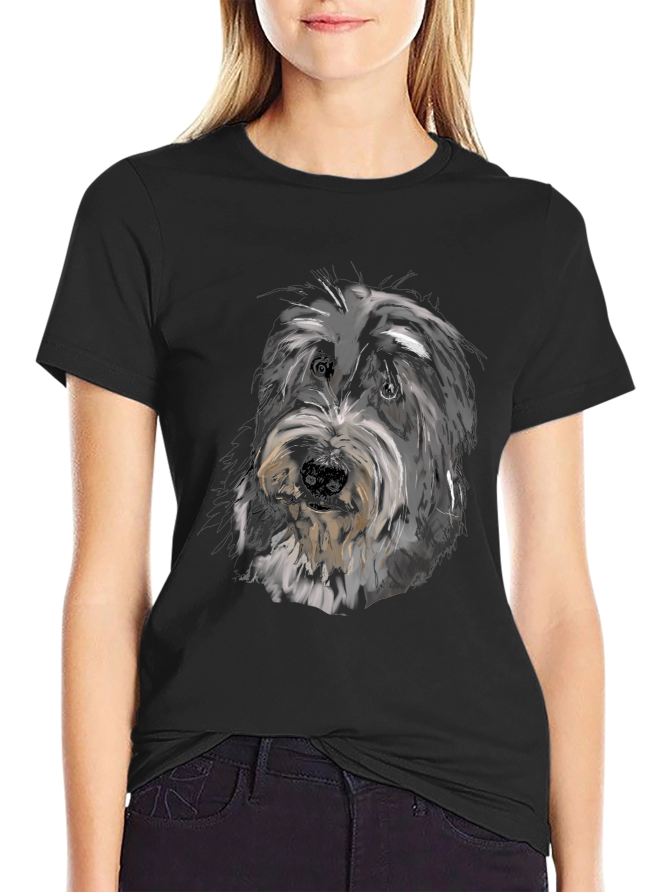 Dog Breed Portrait Graphic T-Shirt - Unisex