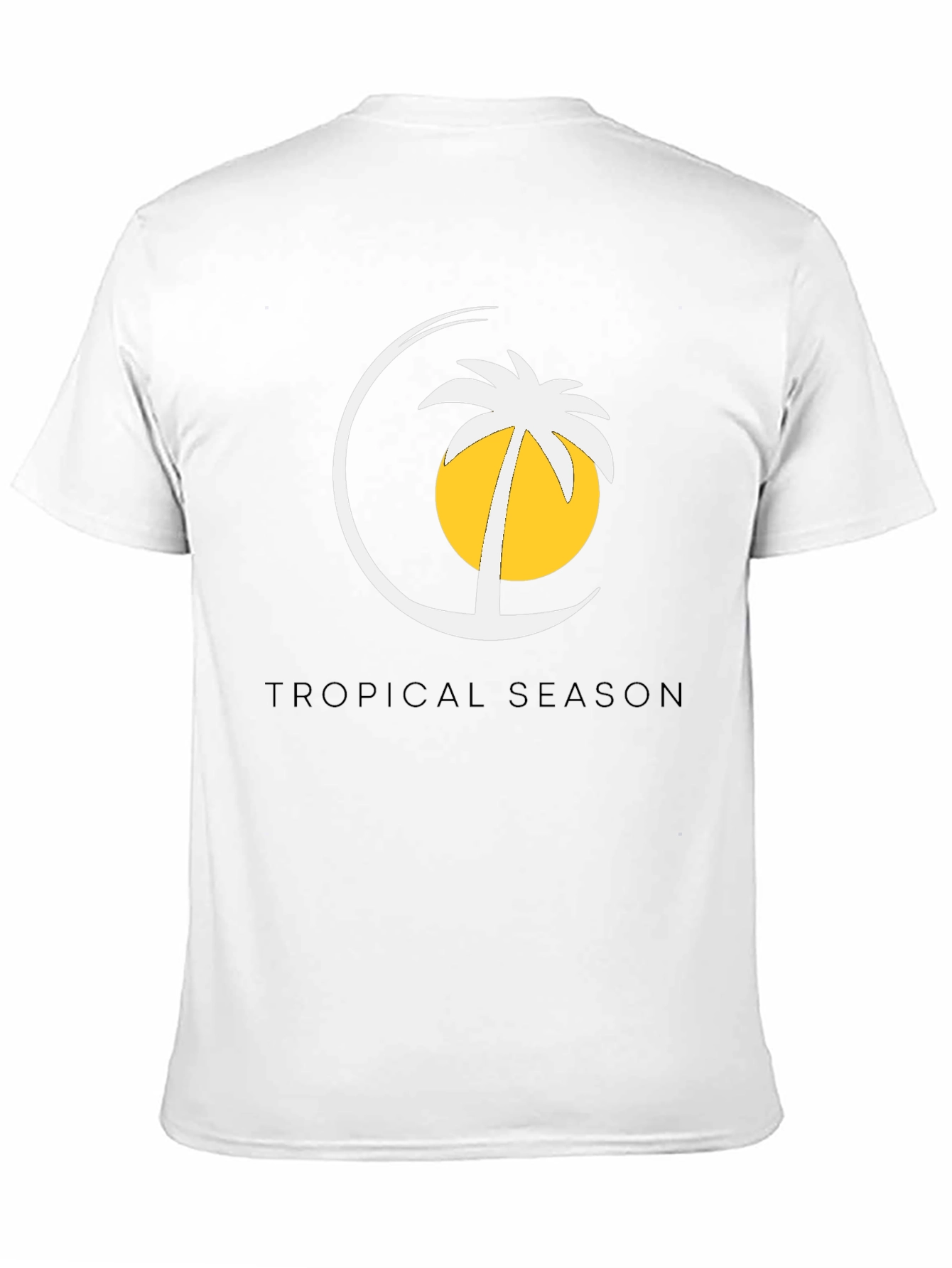 Tropical Season Black T-Shirt