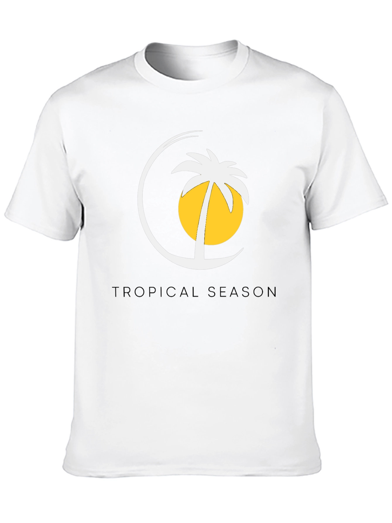 Tropical Season Black T-Shirt