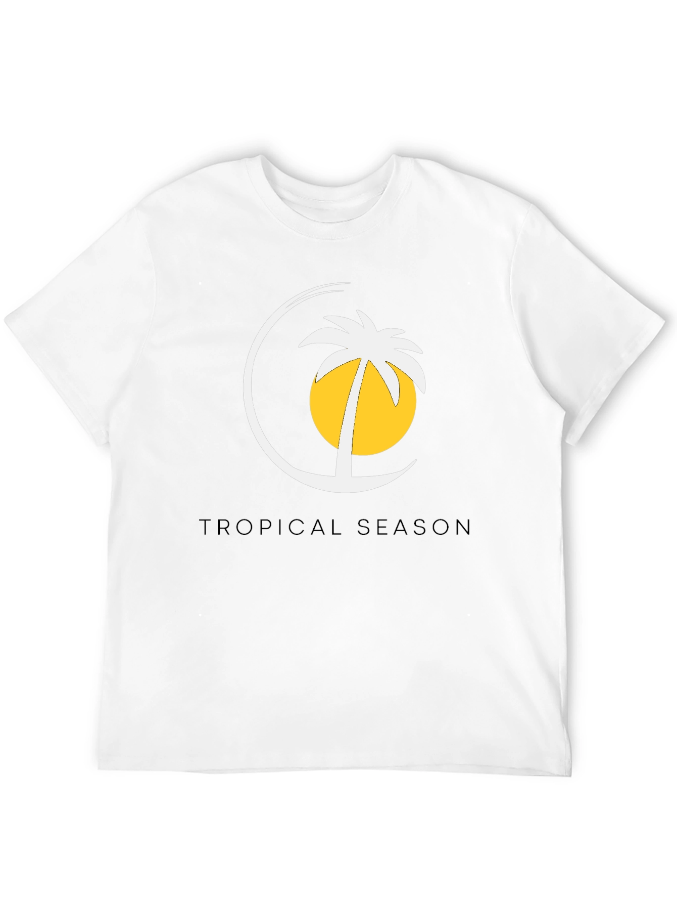Tropical Season Black T-Shirt
