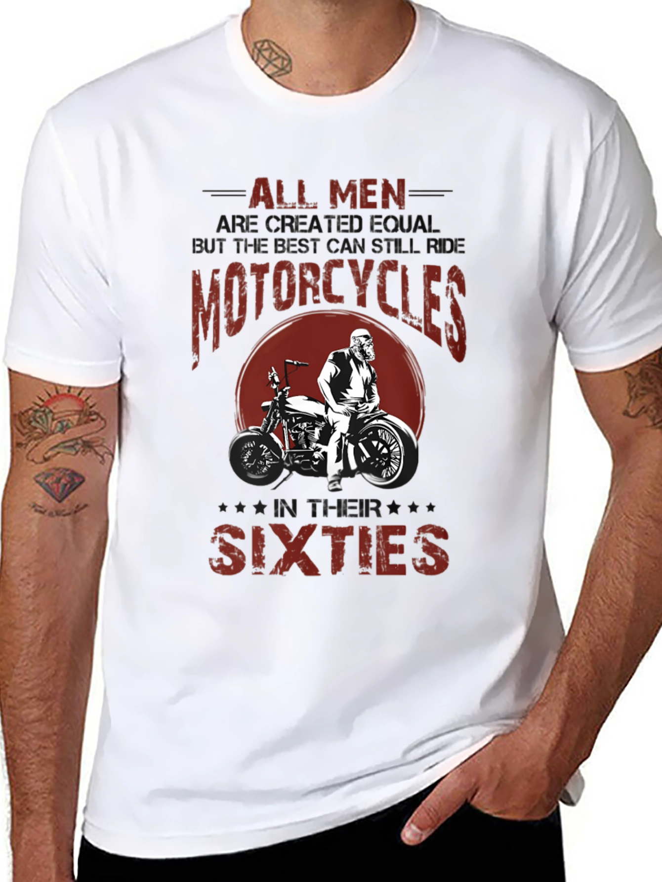 All Men Motorcycle Graphic T-Shirt