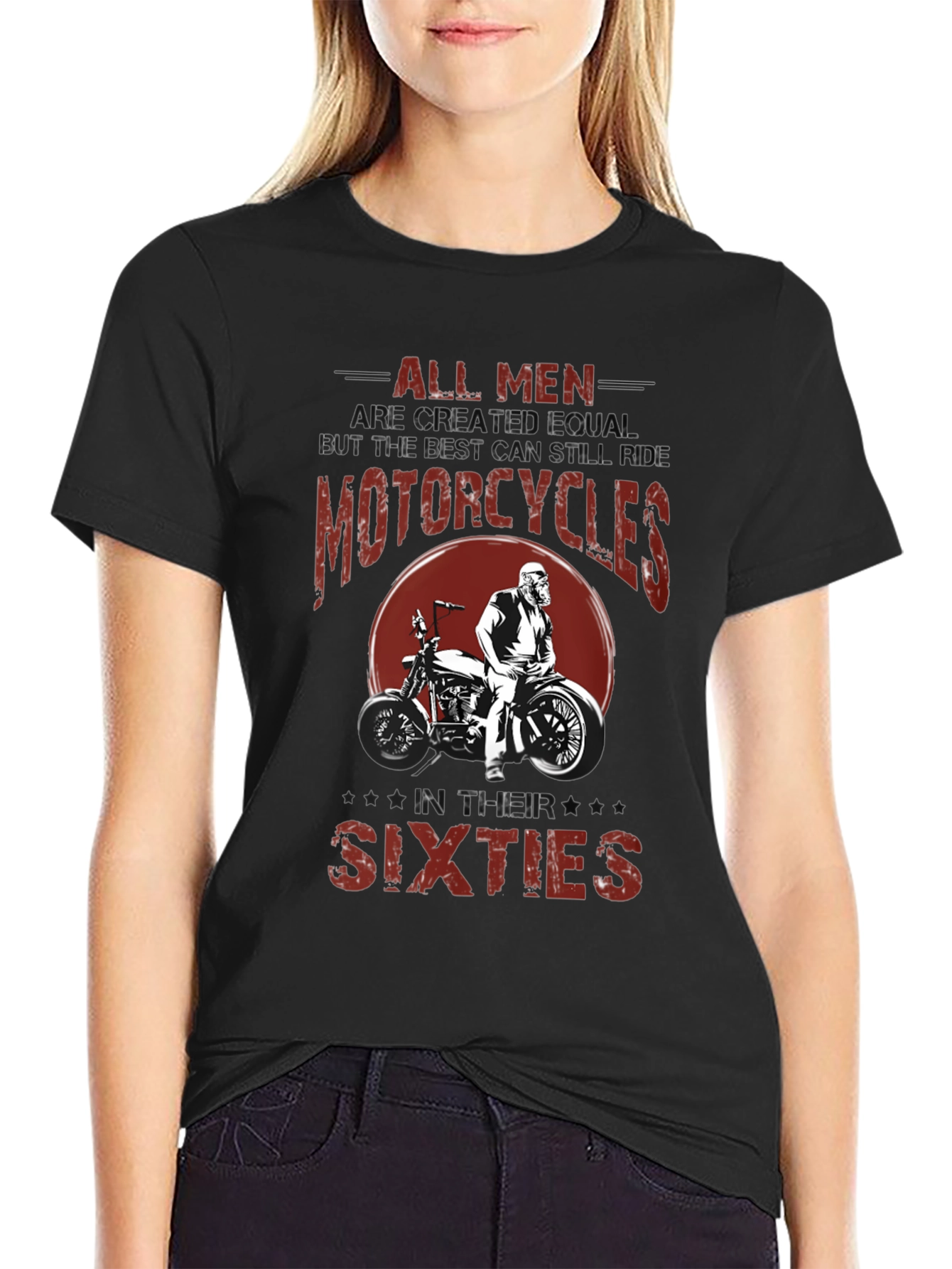All Men Motorcycle Graphic T-Shirt