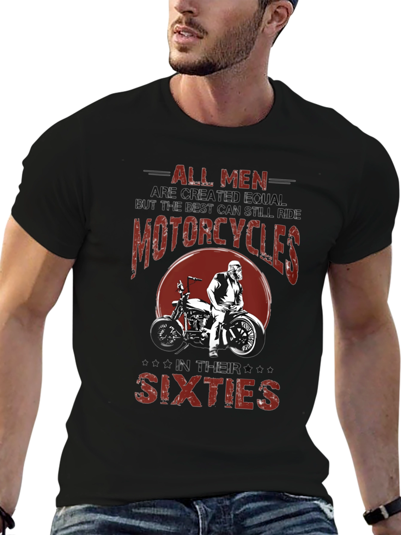 All Men Motorcycle Graphic T-Shirt
