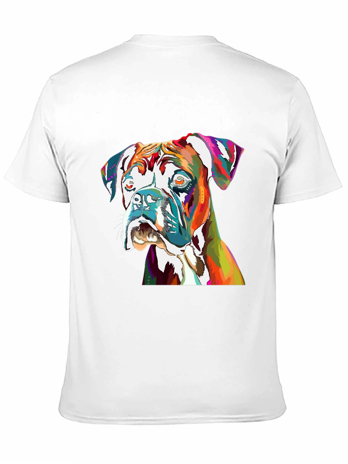 Vibrant Boxer Dog Graphic Tee - Unisex
