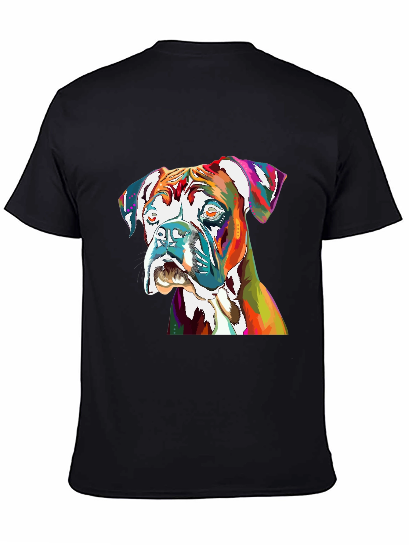 Vibrant Boxer Dog Graphic Tee - Unisex