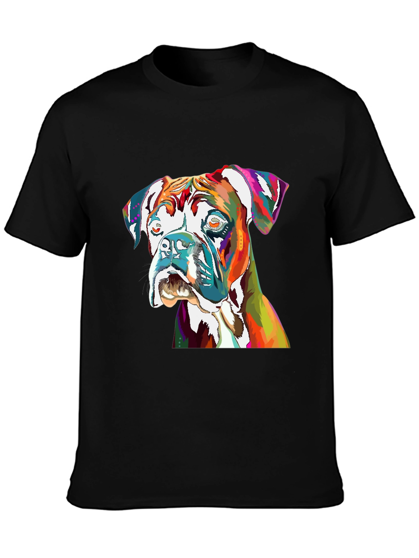 Vibrant Boxer Dog Graphic Tee - Unisex