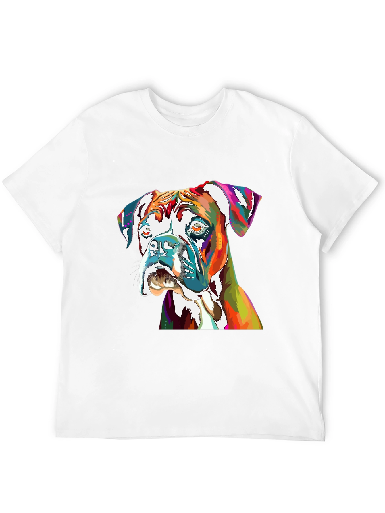 Vibrant Boxer Dog Graphic Tee - Unisex