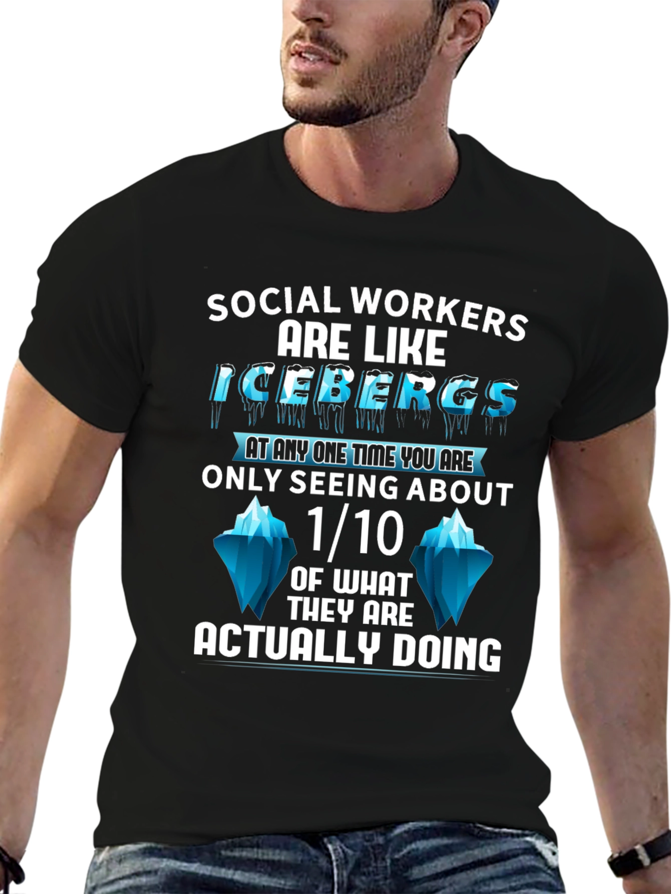 Social Worker Iceberg T-Shirt - Unisex Design