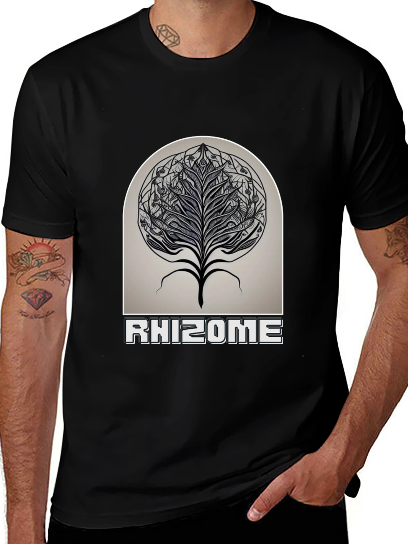 Rhizome Graphic Tee - Black