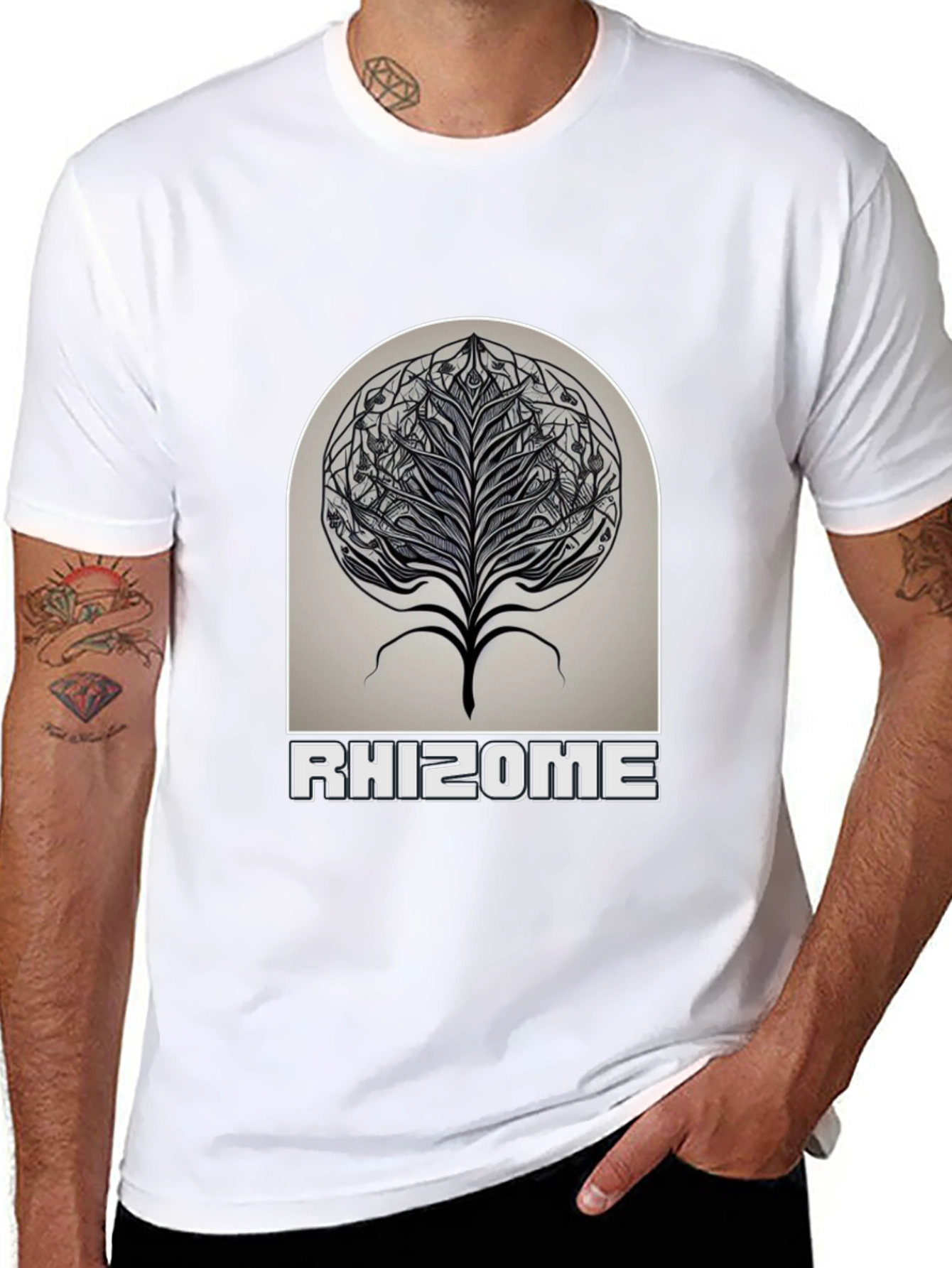 Rhizome Graphic Tee - Black